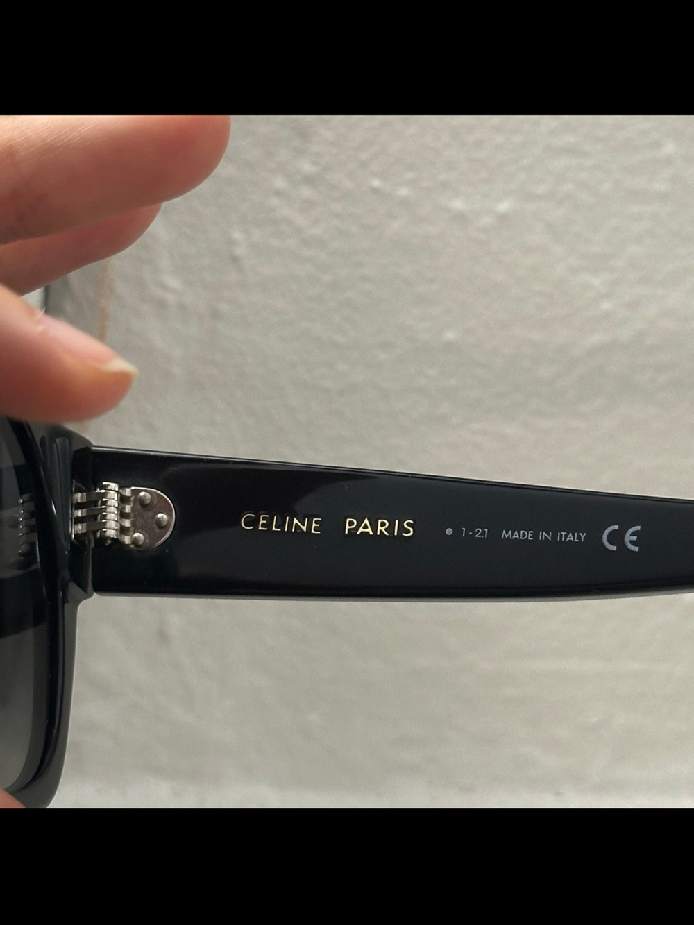 Celine Black Gradient Oversized Square Sunglasses - Picture 5 of 5